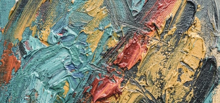 Abstract painting representing personal thoughts and reflections